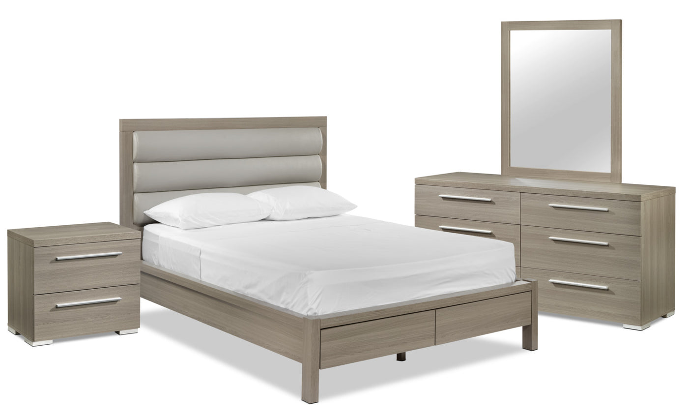 Bay Hill 6-Piece King Storage Bedroom Package - Grey