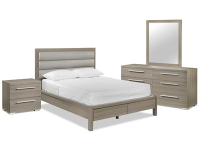 Bay Hill 6-Piece Queen Storage Bedroom Package - Grey