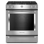 KitchenAid Stainless Steel Slide-In Gas Convection Range (5.8 Cu. Ft.) - KSGG700ESS