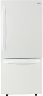 LG White Bottom-Freezer Refrigerator (22.1 Cu. Ft.) - LDNS22220W