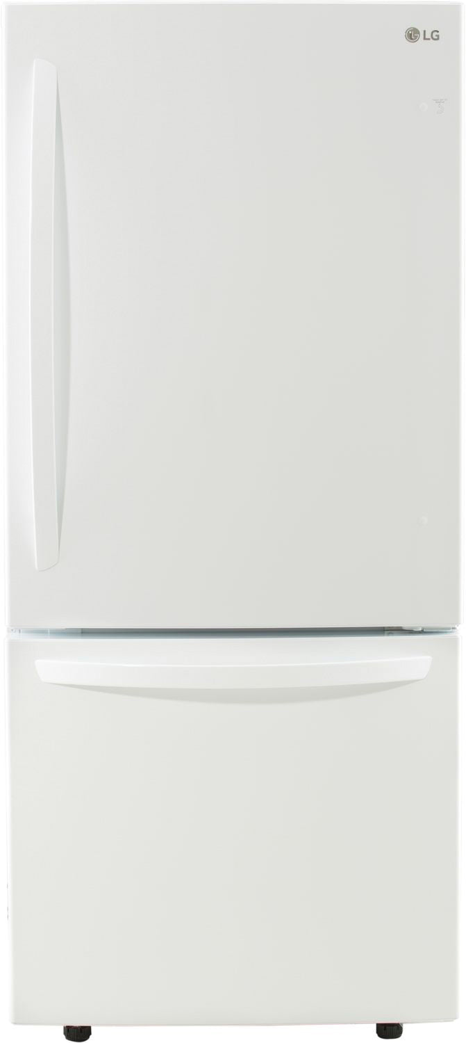 LG White Bottom-Freezer Refrigerator (22.1 Cu. Ft.) - LDNS22220W