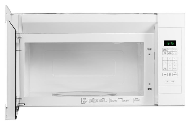Amana White OvertheRange Microwave (1.6 Cu. Ft.) YAMV2307PFW Leon's