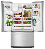 Maytag 35.6" 25 Cu. Ft. Stainless Steel French Door Refrigerator - MFI2570FEZ