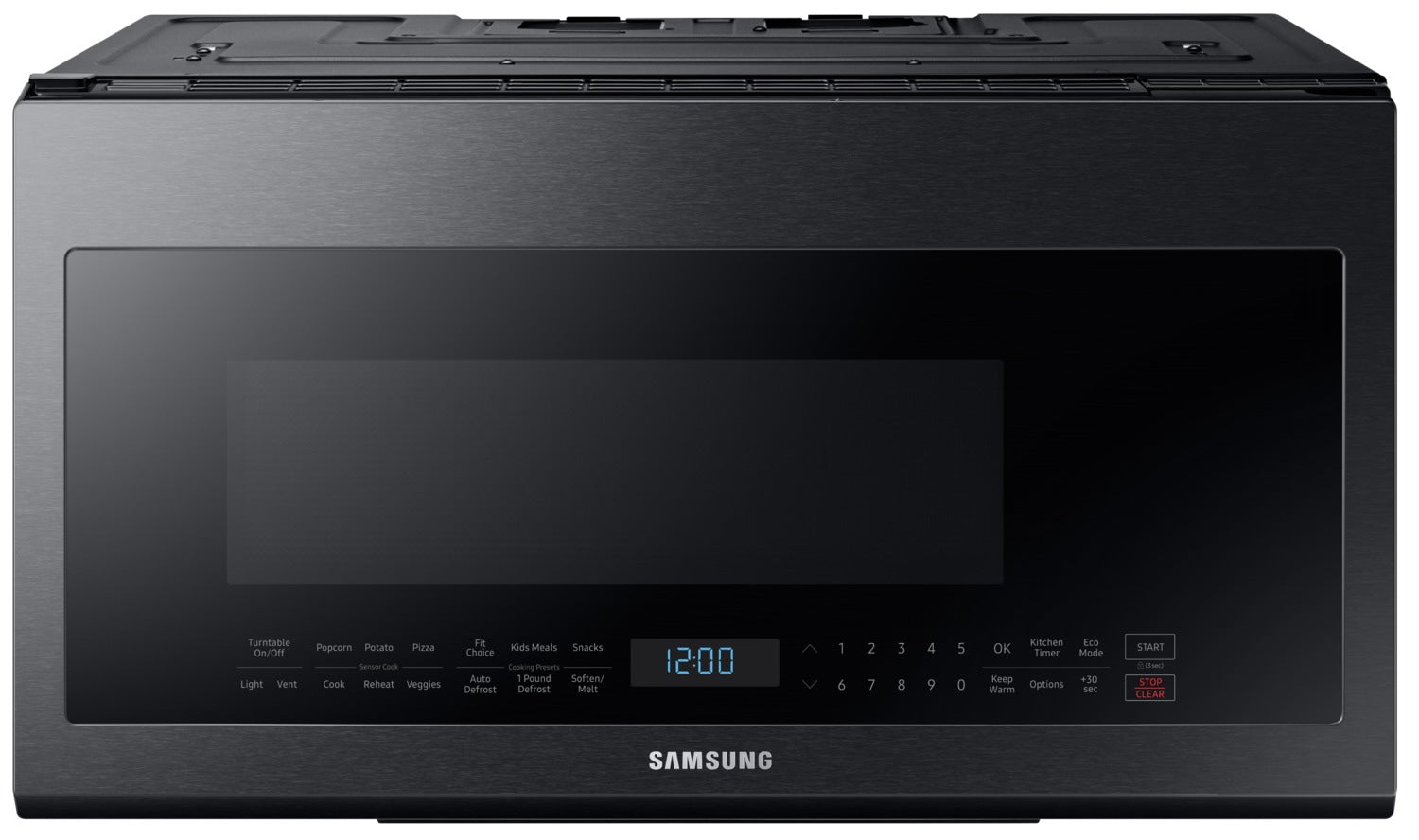 Samsung Black Stainless Steel Over-the-Range Microwave (2.1 Cu. Ft.) - ME21M706BAG/AC