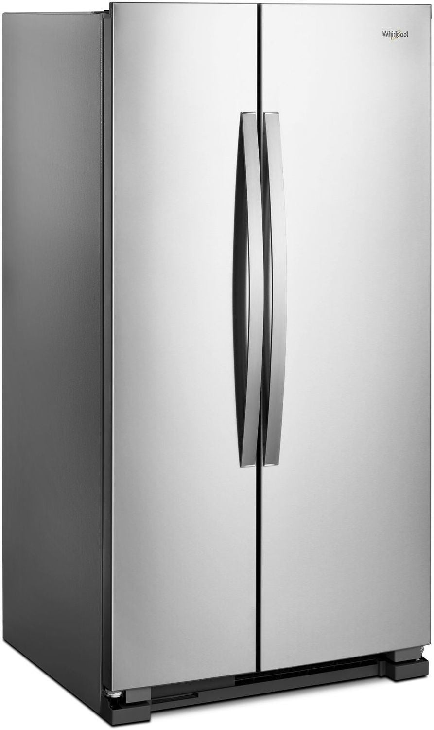 Whirlpool Monochromatic Stainless Steel Side-by-Side Refrigerator (25 Cu. Ft.) - WRS315SNHM