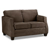 Agnes Loveseat - Chocolate