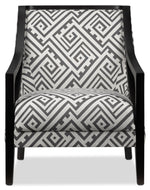 Rowena Accent Chair - White and Grey