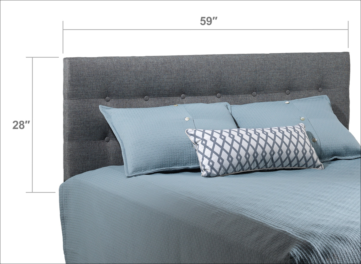 Sunup King Headboard - Grey
