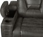 Dakota Power Reclining Loveseat - Charcoal