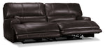 Dearborn Leather Power Reclining Sofa - Blackberry