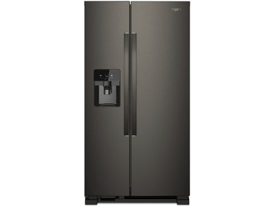 Whirlpool Black Stainless Steel Side-by-Side Refrigerator (25 Cu. Ft.) - WRS325SDHV