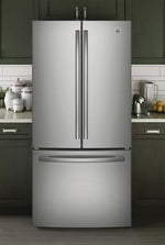 GE Stainless Steel Counter-Depth French Door Refrigerator (18.6 Cu. Ft.) - GWE19JSLSS