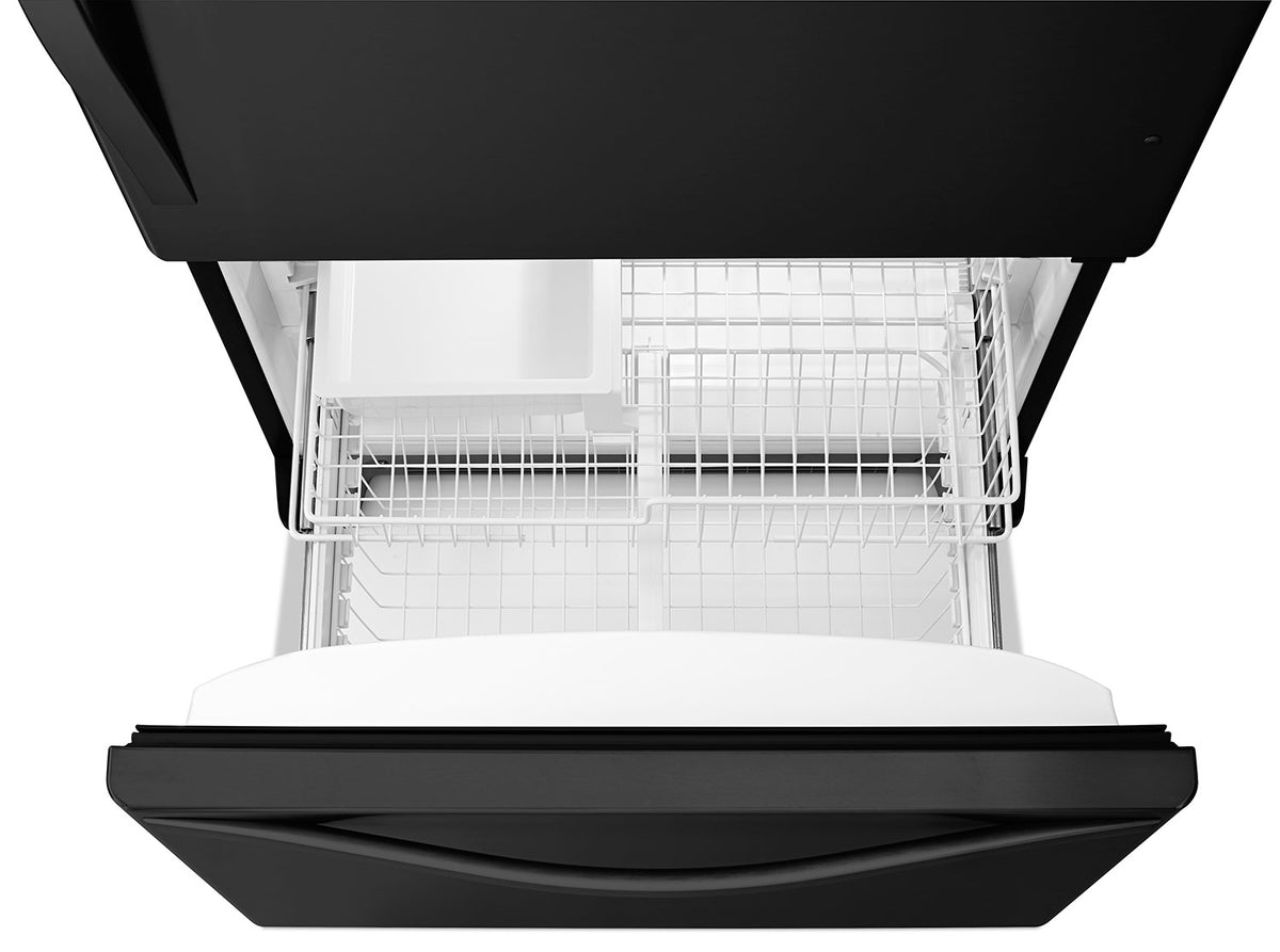 Whirlpool Black Bottom-Freezer Refrigerator (22.1 Cu. Ft.) - WRB322DMBB