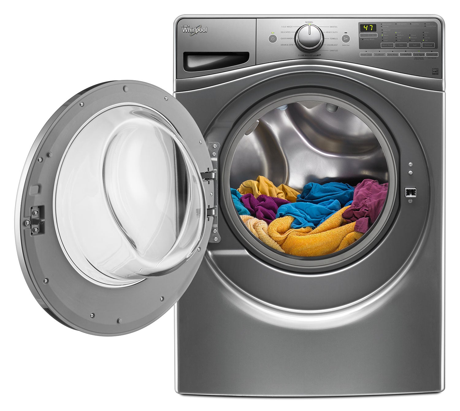 Whirlpool Chrome Shadow Front-Load Washer (5.2 Cu. Ft. IEC) - WFW85HEFC