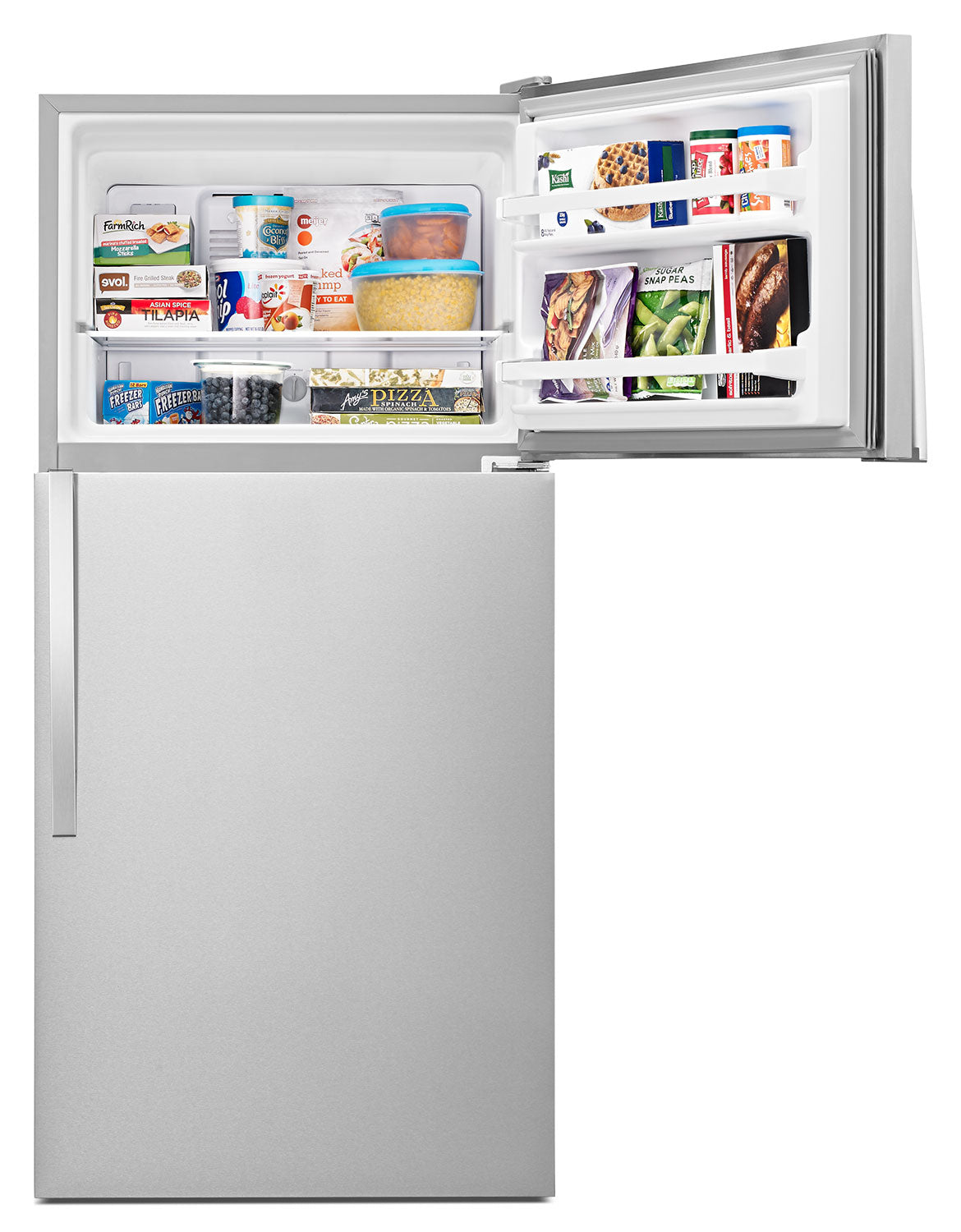 Whirlpool 30" 18.25 Cu. Ft. Stainless Steel Top-Freezer Refrigerator - WRT148FZDM