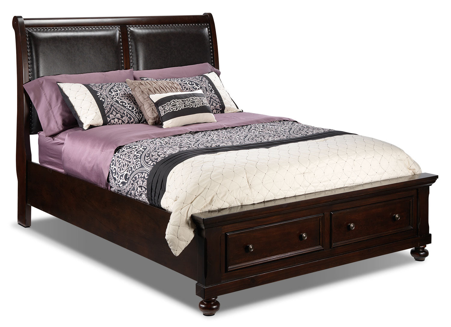Chester 5-Piece King Storage Bedroom Package - Cherry