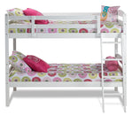 Charlie Twin Bunk Bed - White