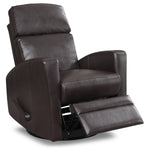 Nina Swivel Glider Recliner - Dark Brown