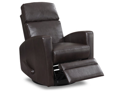 Nina Swivel Glider Recliner - Dark Brown