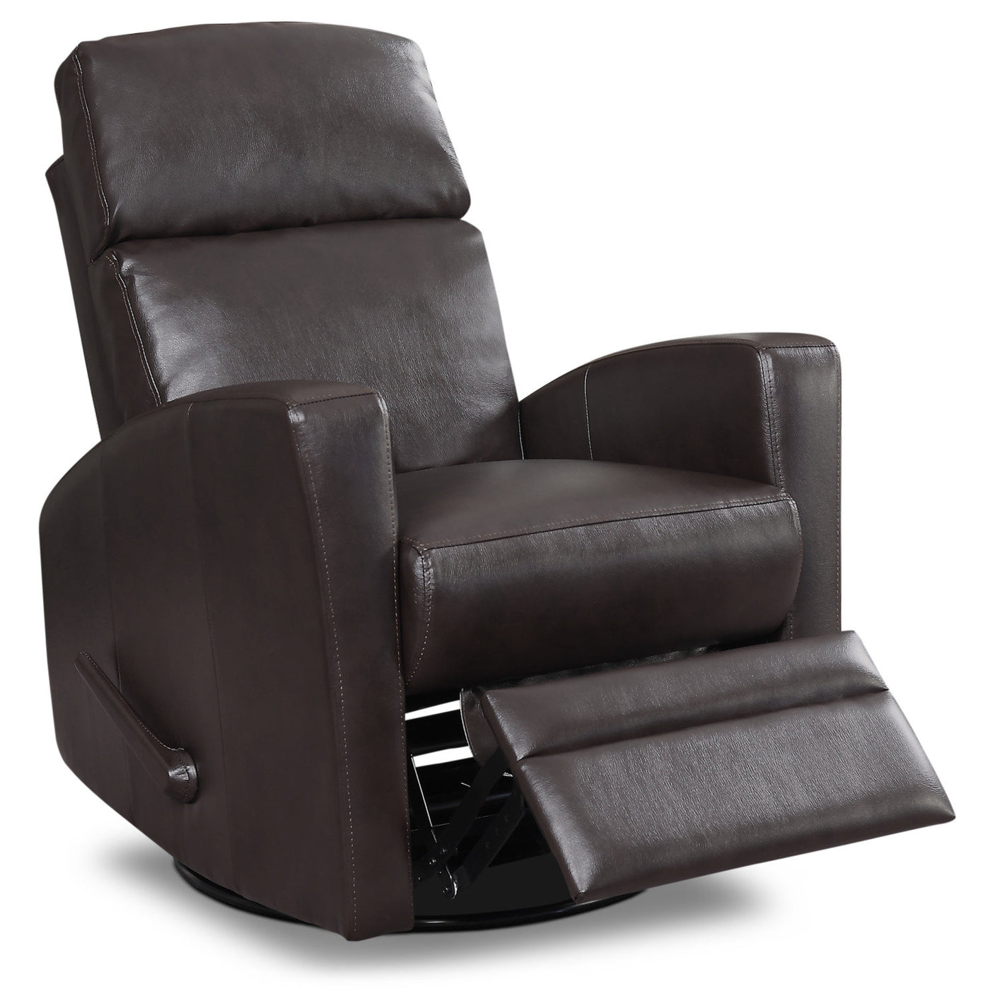 Nina Swivel Glider Recliner - Dark Brown