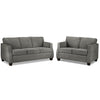 Agnes Sofa and Loveseat Set - Slate