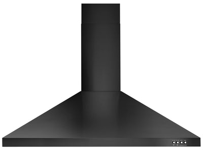 Whirlpool Black Stainless Steel 36" 400 CFM Canopy Wall-Mount Range Hood - WVW53UC6HV