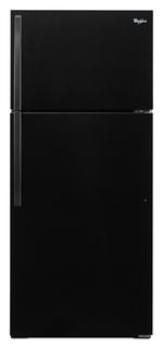 Whirlpool 28" 14.3 Cu. Ft. Black Top-Freezer Refrigerator - WRT314TFDB