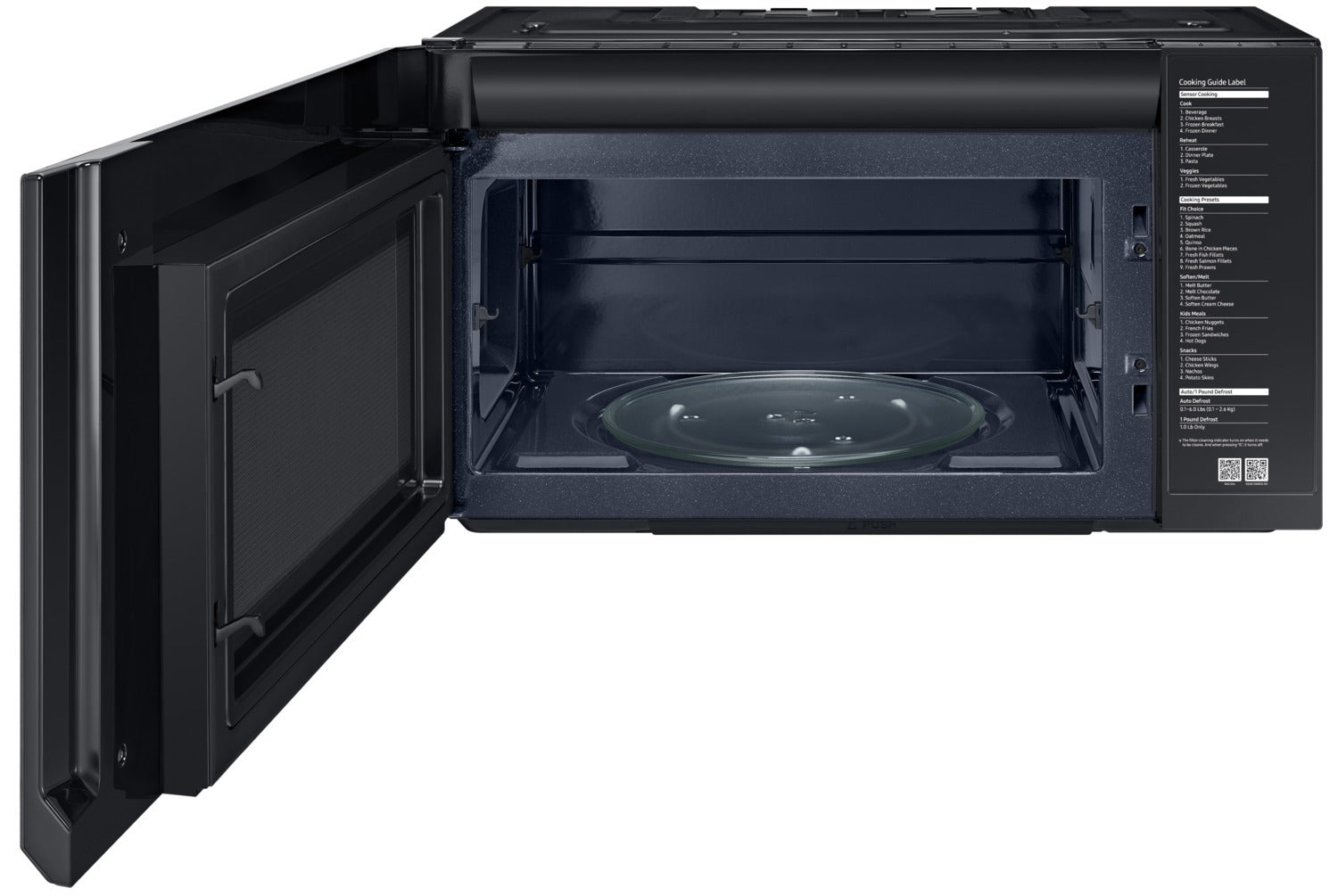 Samsung Black Stainless Steel Over-the-Range Microwave (2.1 Cu. Ft.) - ME21M706BAG/AC