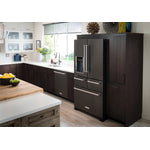 KitchenAid Black Stainless Steel French Door Refrigerator (25.8 Cu. Ft.) - KRMF706EBS