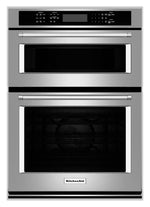 KitchenAid Stainless Steel Wall Oven (4.3 Cu. Ft.) w/ Microwave (1.4 Cu. Ft.) - KOCE507ESS