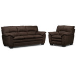 Kelleher Sofa and Chair Set - Walnut
