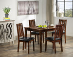 Boyd 5-Piece Dining Set - Dark Brown Cherry