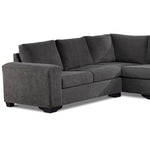 Danielle 3-Piece Sectional with Right-Facing Corner Wedge - Grey