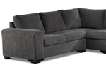 Danielle 3-Piece Sectional with Right-Facing Corner Wedge - Grey