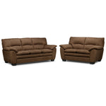 Kelleher Sofa and Loveseat Set - Hazelnut