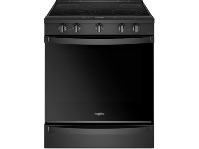 Whirlpool Black Slide-In Electric True Convection Range (6.4 Cu. Ft.) - YWEE750H0HB