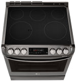 LG Appliances Black Stainless Steel Slide-In Electric Range (6.3 Cu. Ft.) - LSE4611BD