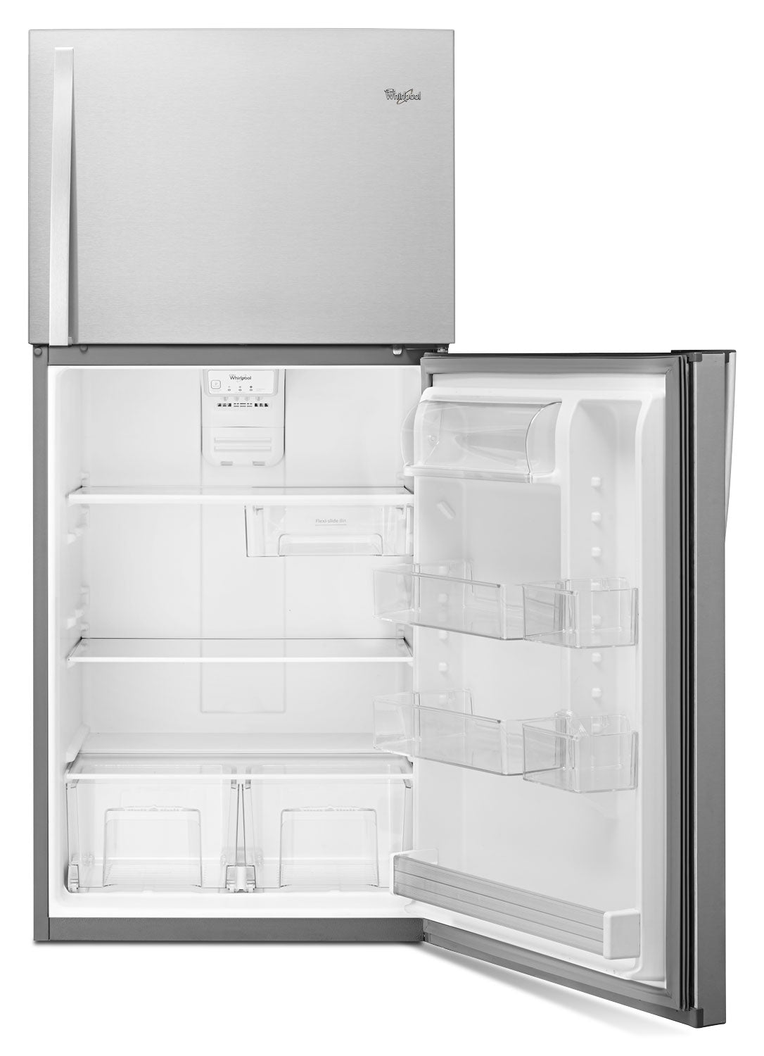 Whirlpool 30" 19.2 Cu. Ft. Stainless Steel Top-Freezer Refrigerator - WRT549SZDM