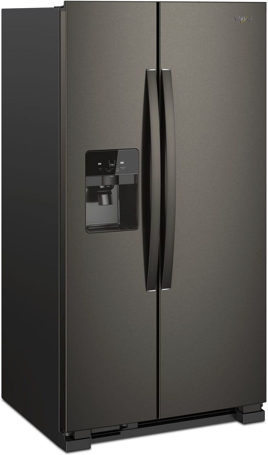 Whirlpool Black Stainless Steel Side-by-Side Refrigerator (25 Cu. Ft.) - WRS555SIHV