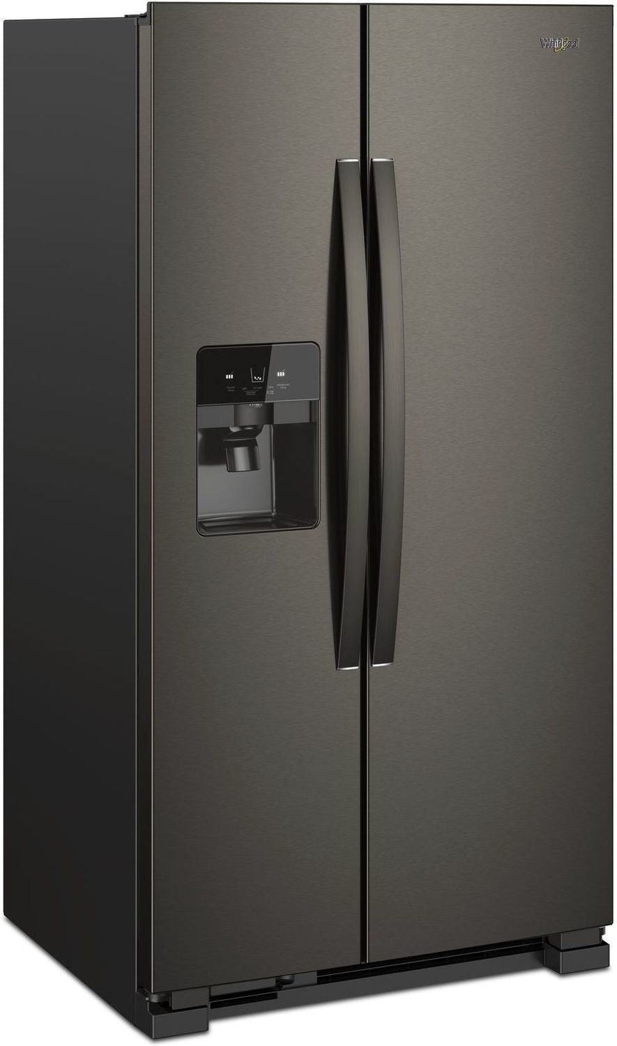 Whirlpool 35.5" 25 Cu. Ft. Black Stainless Steel Side-by-Side Refrigerator - WRS555SIHV