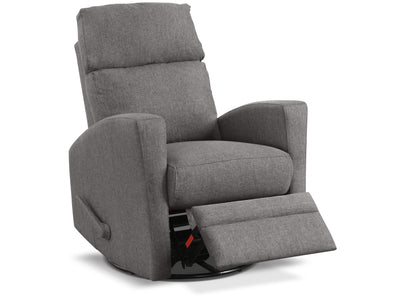 Nina Swivel Glider Recliner - Dark Grey