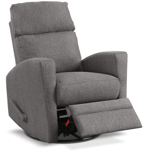 Nina Swivel Glider Recliner - Dark Grey