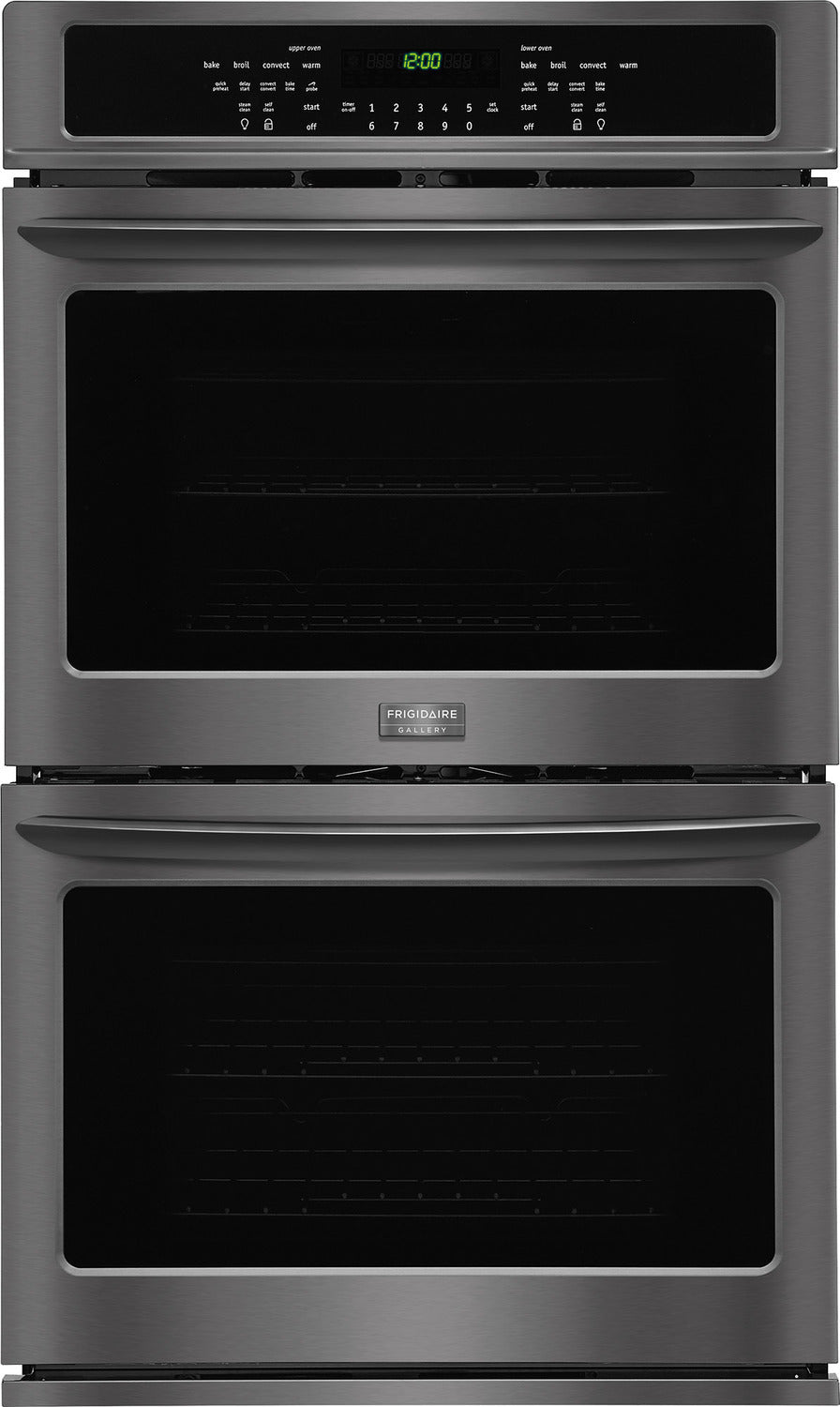 Frigidaire Gallery Black Stainless Steel True Convection Double Wall Oven (9.2 Cu. Ft.) - FGET3065PD
