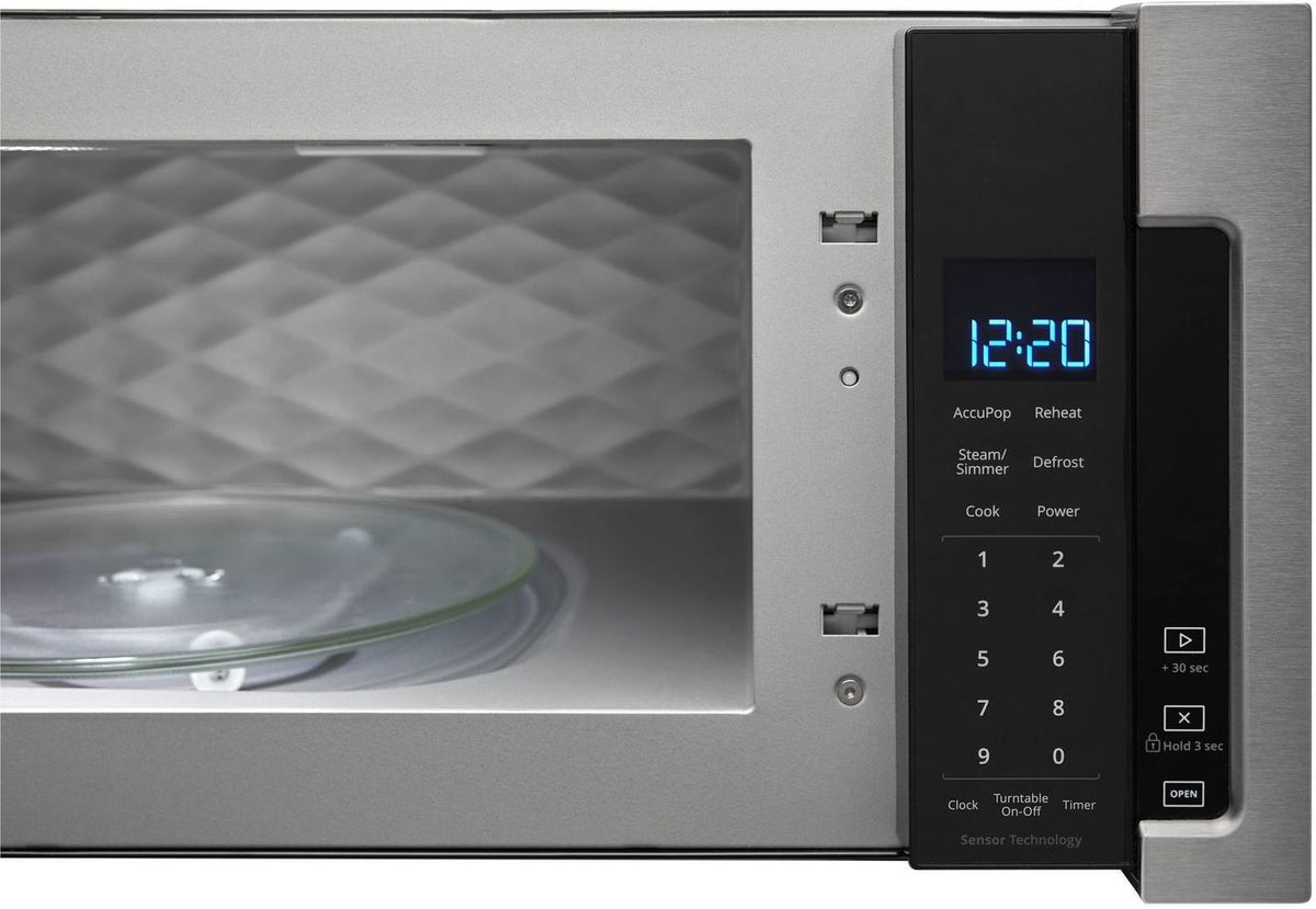 Whirlpool Stainless Steel OvertheRange Microwave and Hood Combination
