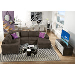 Danielle 3-Piece Sectional with Right-Facing Corner Wedge - Java