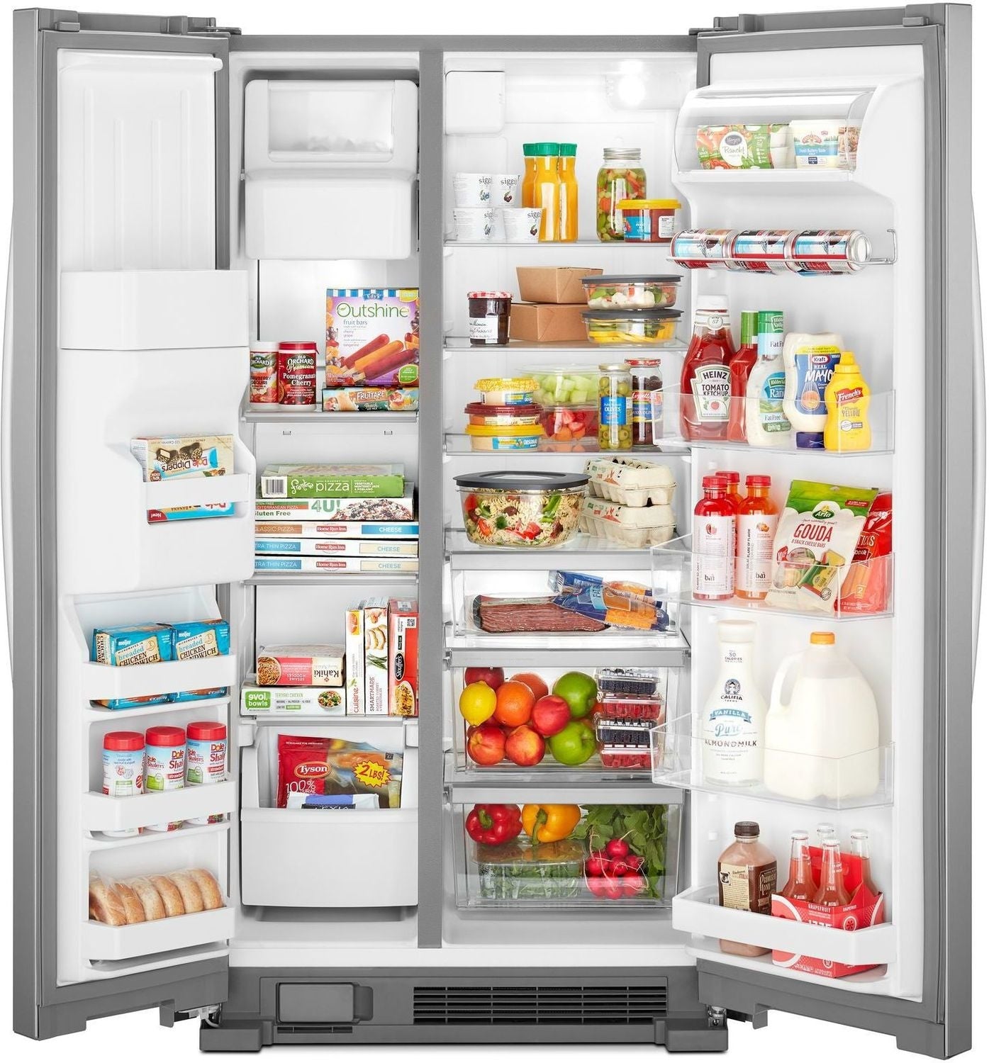 Whirlpool Stainless Steel Side-by-Side Refrigerator (25 Cu. Ft.) - WRS555SIHZ