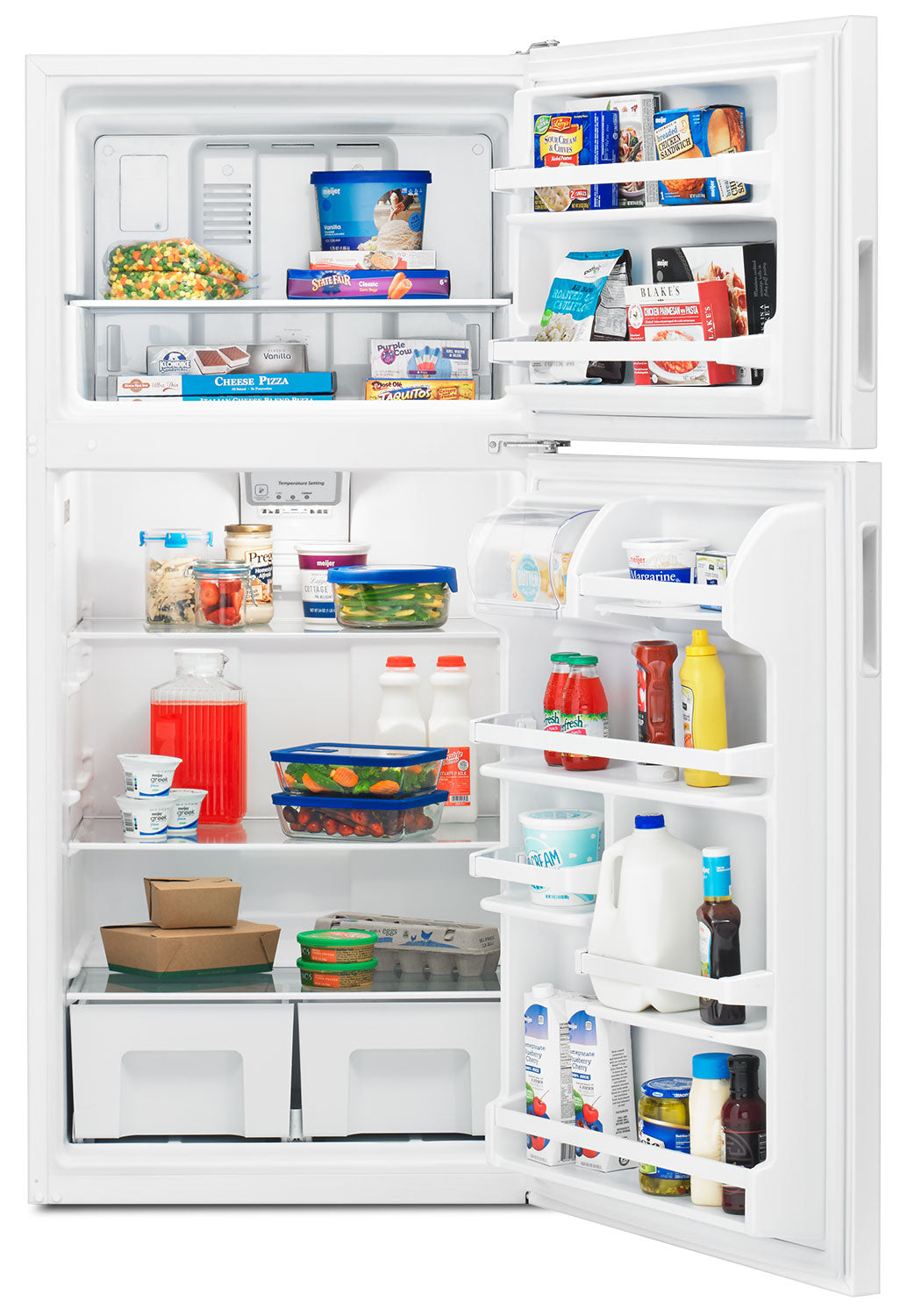 Amana White Top-Freezer Refrigerator (18.15 Cu. Ft.) - ART318FFDW