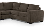 Danielle 3-Piece Sectional with Left-Facing Corner Wedge - Java