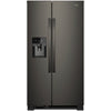 Whirlpool Black Stainless Steel Side-by-Side Refrigerator (21 Cu. Ft.) - WRS321SDHV