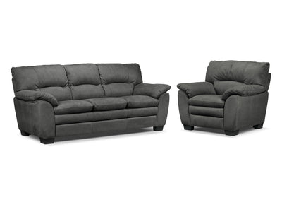 Kelleher Sofa and Chair - Charcoal